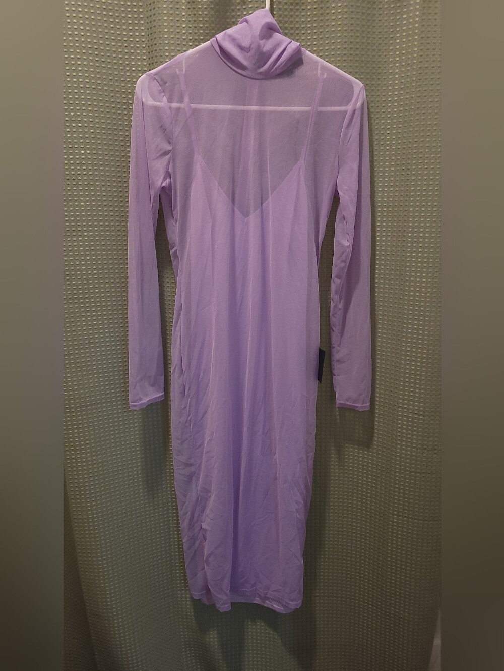 Lulus Lavender Mesh Midi Dress • Size Medium • NWT - Picture 5 of 5